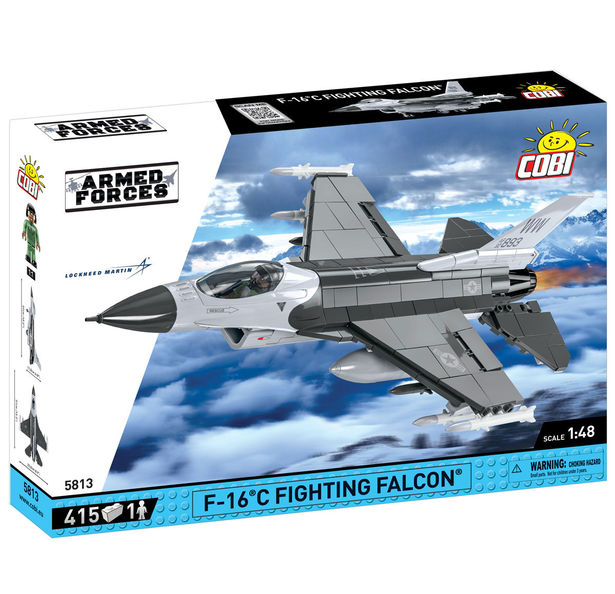 【箱破れ有】COBI F-16C ファイティング ファルコン 1/48 5813 Cobi F-16C Fighting Falcon • Set 5813 • SetDB