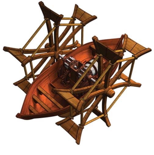 Leonardo da Vinci Kit - Paddleboat