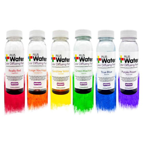 Plus Water Color Diffusing Paint: 6-Pack