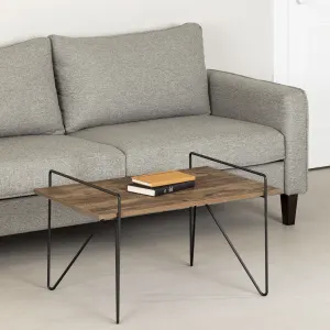 Coffee table with metal legs