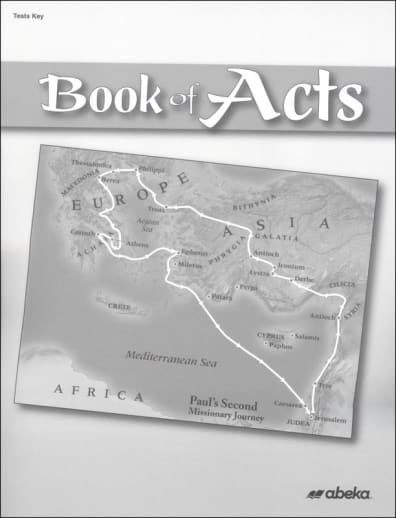 Abeka Book of Acts Test Key