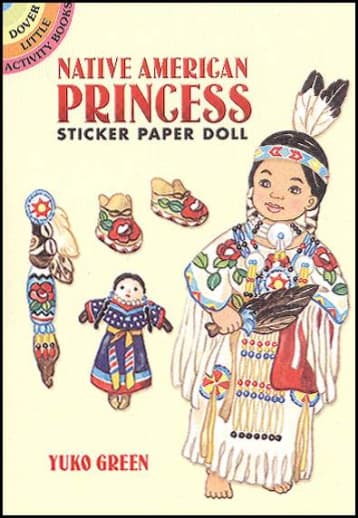 Native American Princess Sticker Paper Doll