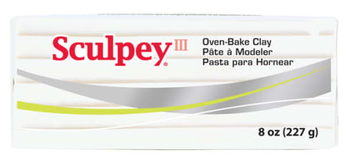 Sculpey III - Oven-Bake Clay White, 8 oz.