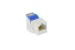 Cat6 110 Tool Less Type RJ45 Keystone Jack, White