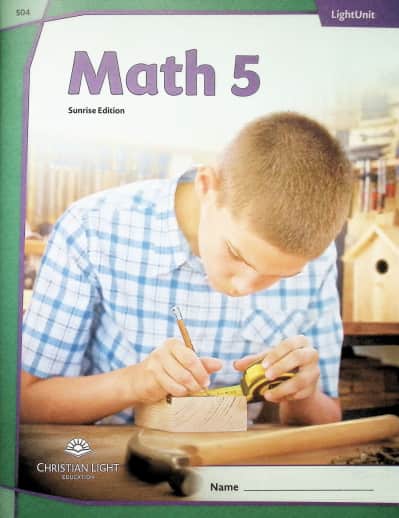 Christian Light Math LightUnit 504 Sunrise Edition
