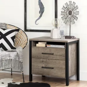 2-Drawer Nightstand - End Table with Storage