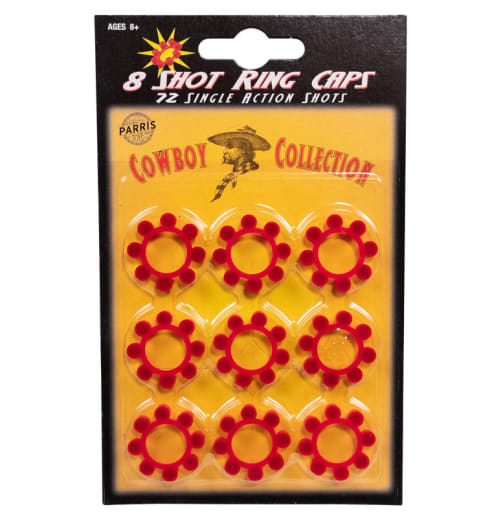 Parris 8 Shot Ring Caps - 72 Single Action Shots