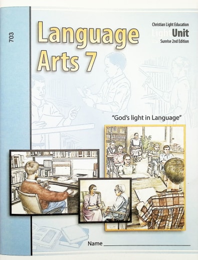Language Arts LightUnit 703 Sunrise 2nd Edition