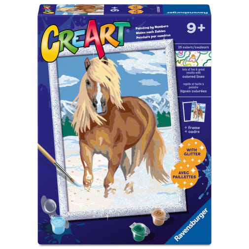 Ravensburger Creart Paint by Number - Royal Horse with Glitter (7x10)
