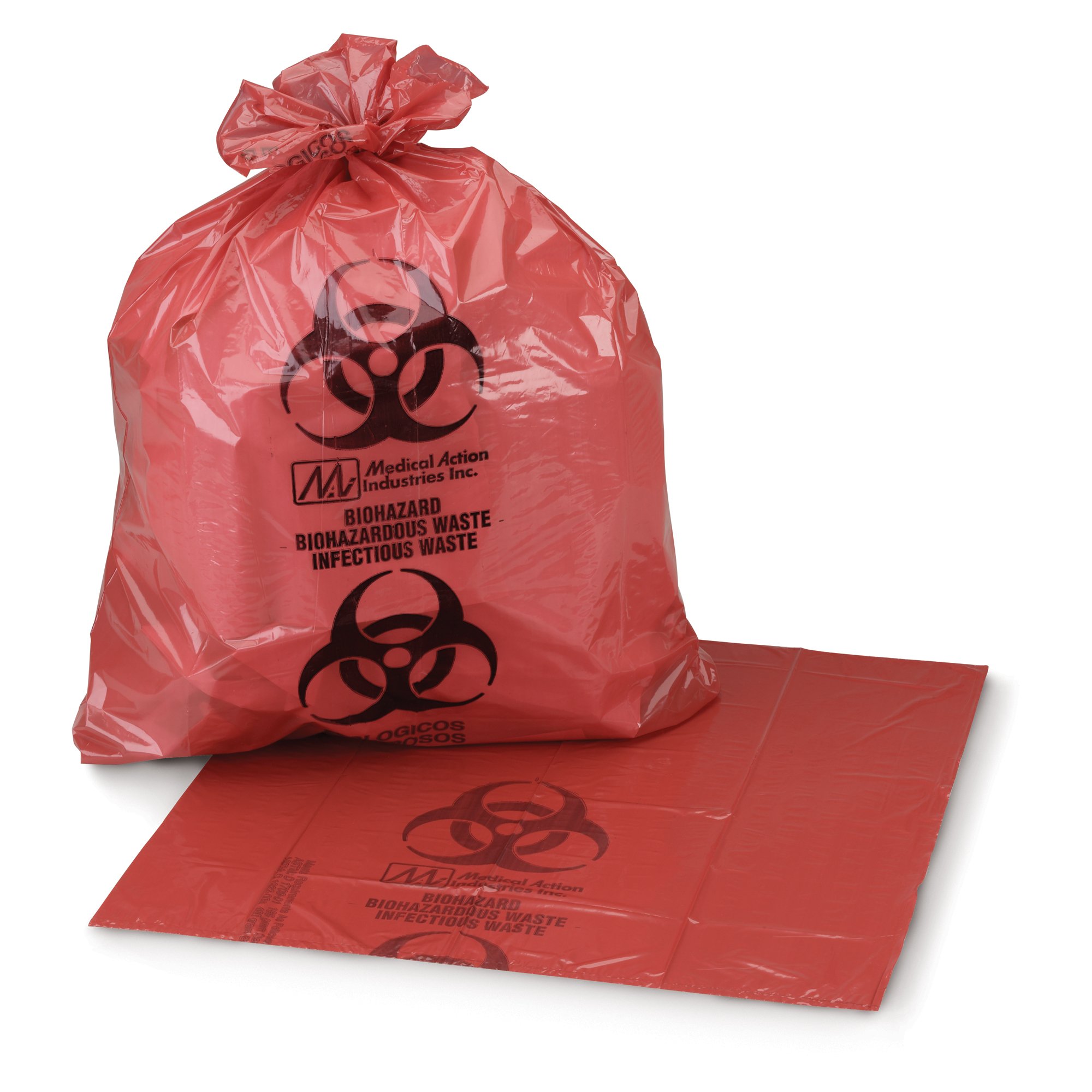 McKesson Biohazard Waste Bag, 7  10 gallon Capacity, 24 x 24 Inch MK 185449