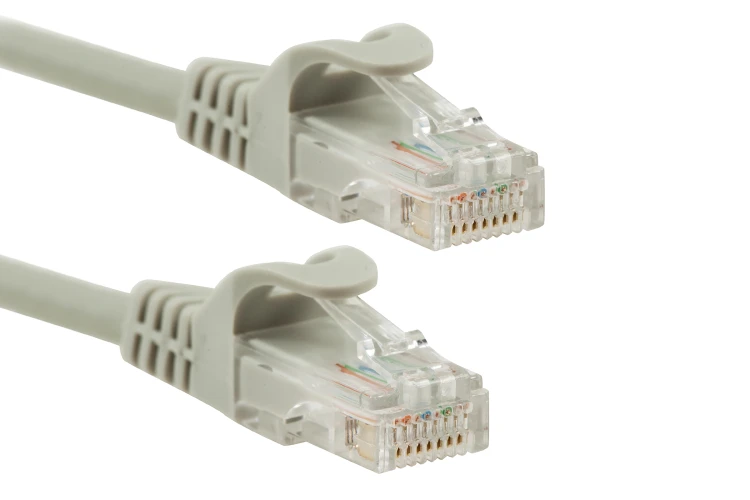 Cat6 Ethernet Patch Cable, Snagless, UTP, 20 ft, Gray