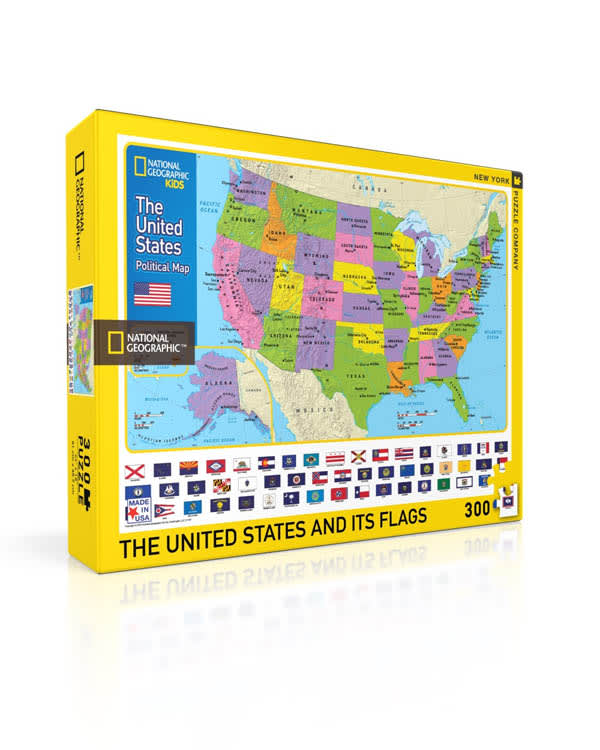 USA Kids Map Puzzle - 300 piece (National Geographic)