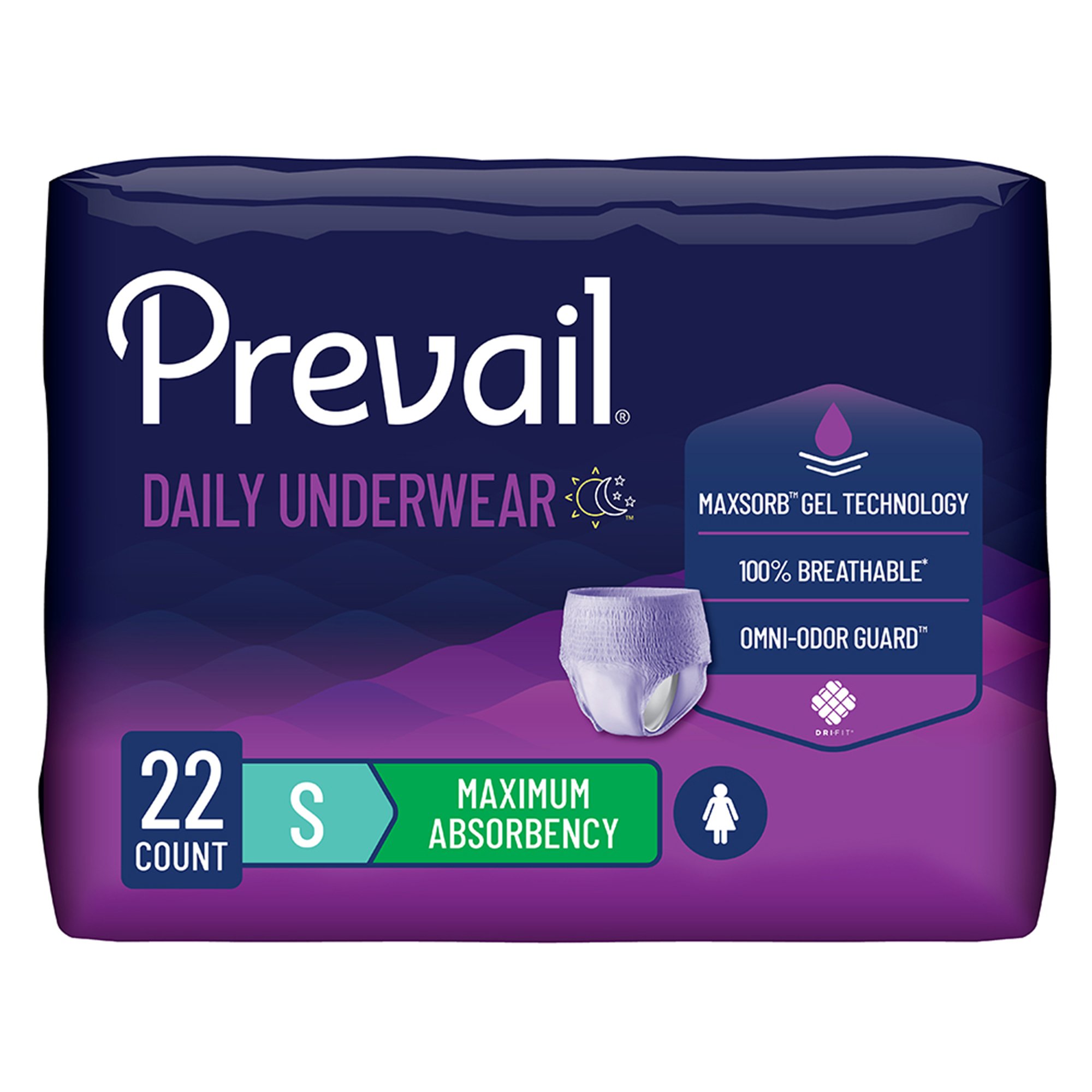 Prevail Daily Underwear Maximum Absorbent Underwear, Small MK 1178181