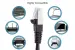 Cat5e Shielded Ethernet Patch Cable, Half-moon Boot, 12 ft, Black