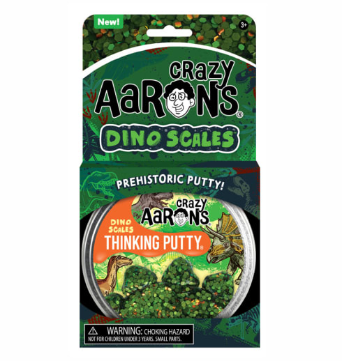 Crazy Aaron's Dino Scales Thinking Putty 4" Tin