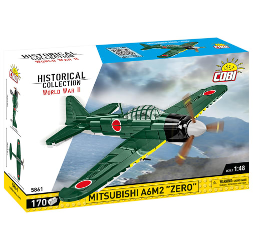 COBI Mitsubishi A6M2 "Zero-Sen" Fighter - 170 pieces (World War II Historical Collection)