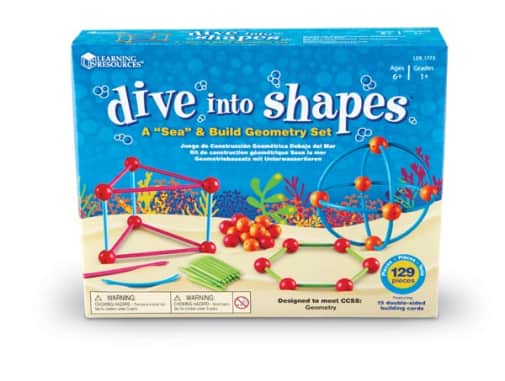 Learning Resources Dive Into Shapes! A "Sea" and Build Geometry Set