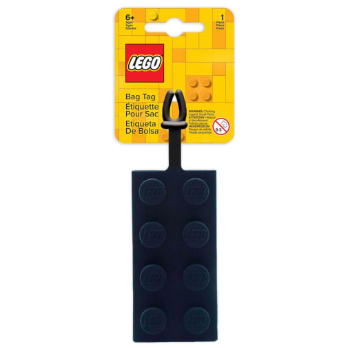 LEGO Bag Tag - Black Brick (2X4)
