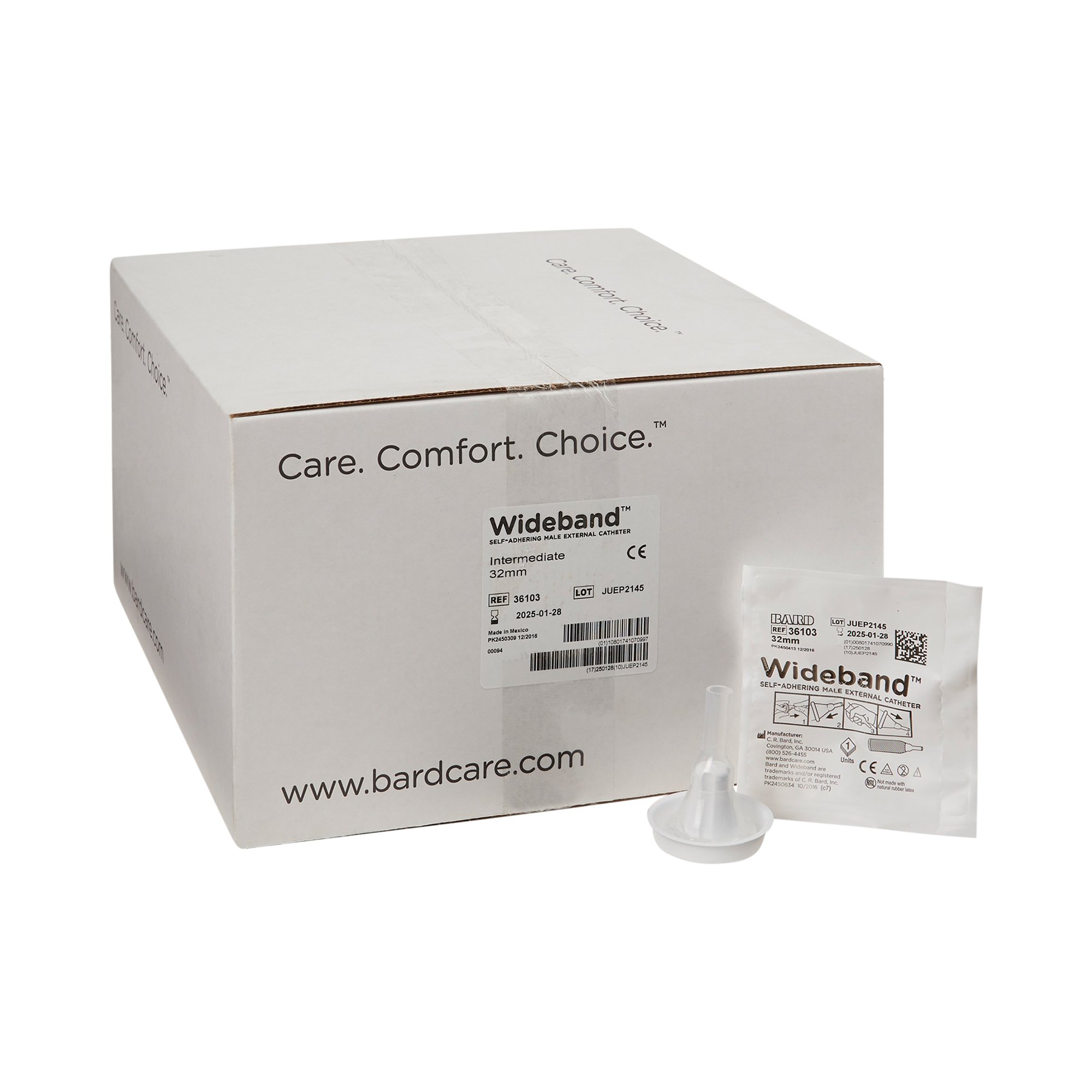 Bard Wide Band Male External Catheter, Intermediate MK 334733