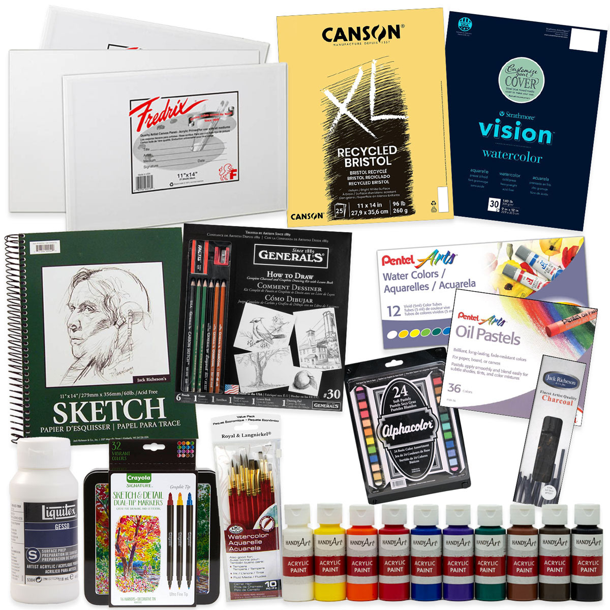 Visual Manna Online Art Intensive Supply Kit