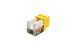 Cat5e RJ45 110 Type Keystone Jack, Yellow