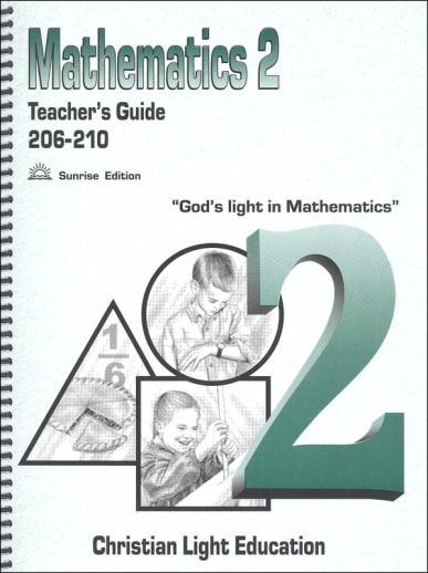 Christian Light Mathematics Teacher's Guide 206-210 Sunrise Edition