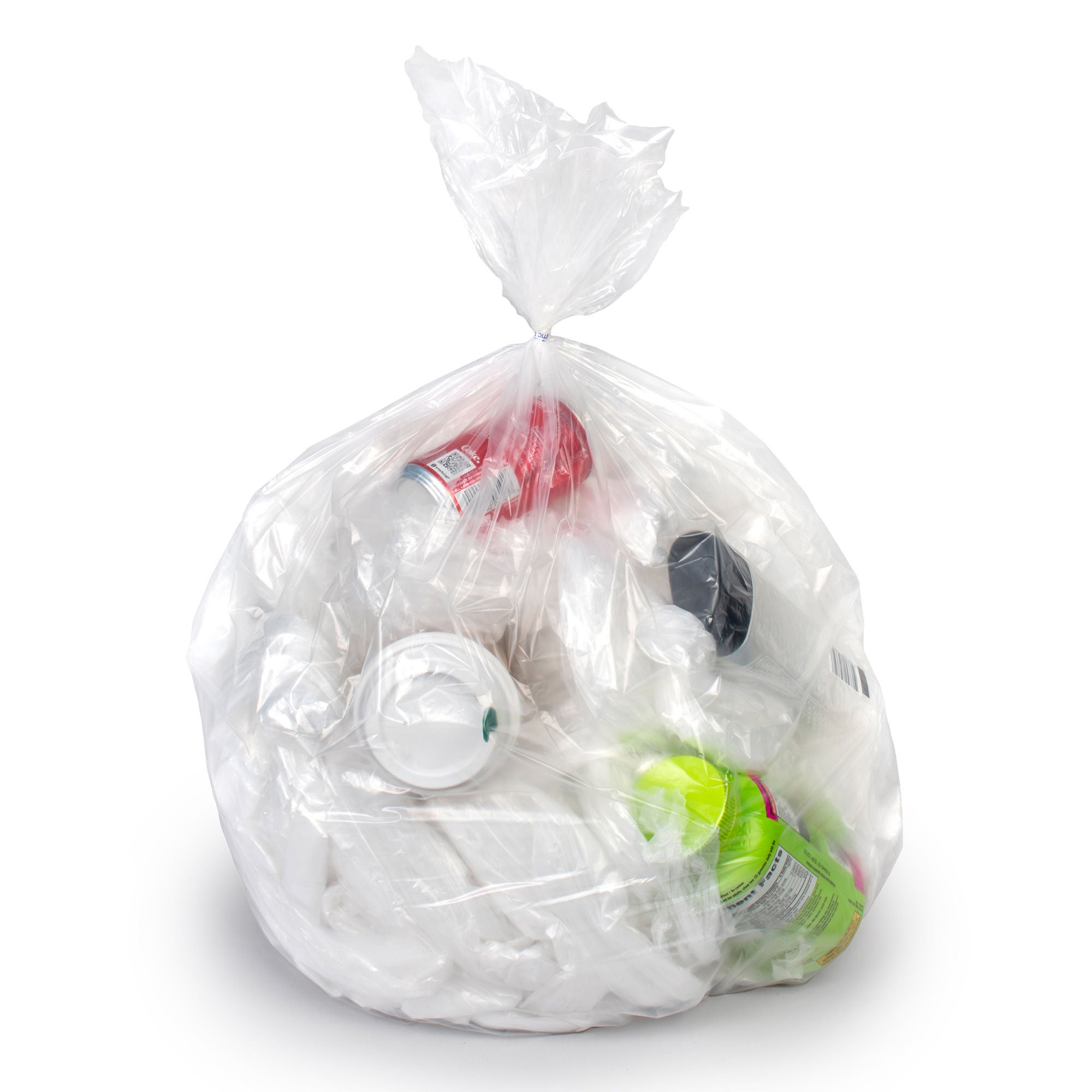 Colonial Bag PXC Series 2X Heavy Duty Trash Bag, Clear, 60-gallon Capacity MK 678182