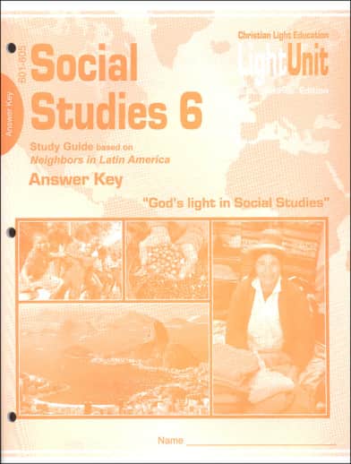 Christian Light Social Studies 601-605 LightUnit A/K Sunrise Ed