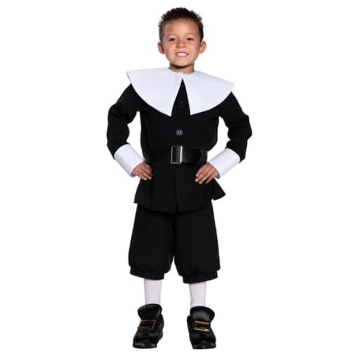 Pilgrim Boy Costume - Medium