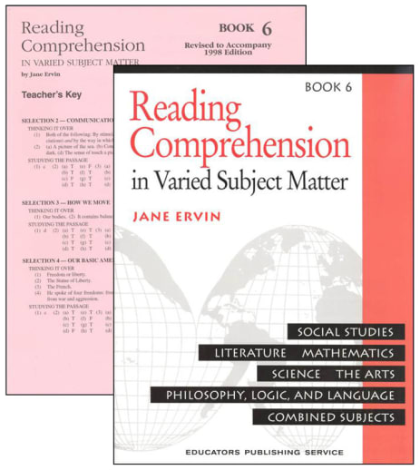 Jane Ervin Reading Comprehension Set - Level 6