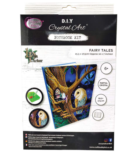 Crystal Art Notebook Kit - Owl and Fairy Tree