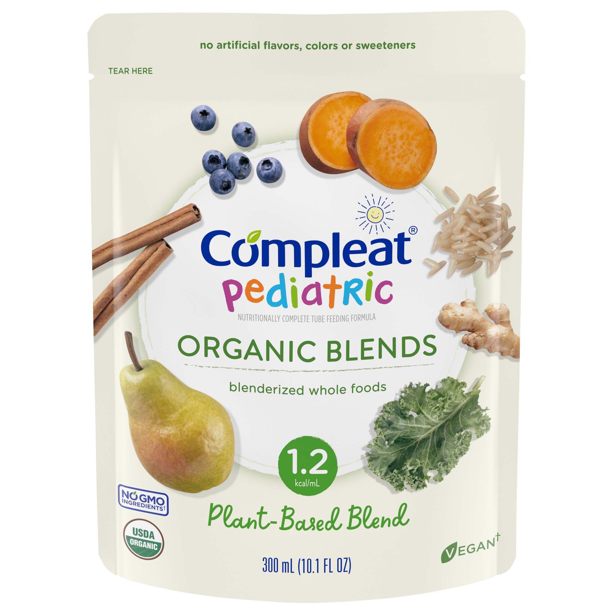 Compleat Pediatric Organic Blends Tube Feeding Formula, Plant-Based, Non-GMO MK 1092415