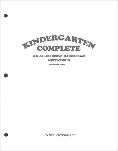 Kindergarten Complete: Semester Two - Student Workbook Refill Pages