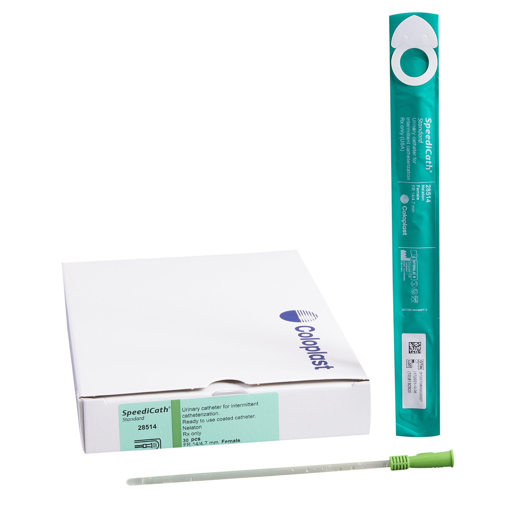 SpeediCath Female Urethral Catheter, 14 Fr, Straight Tip MK 551318