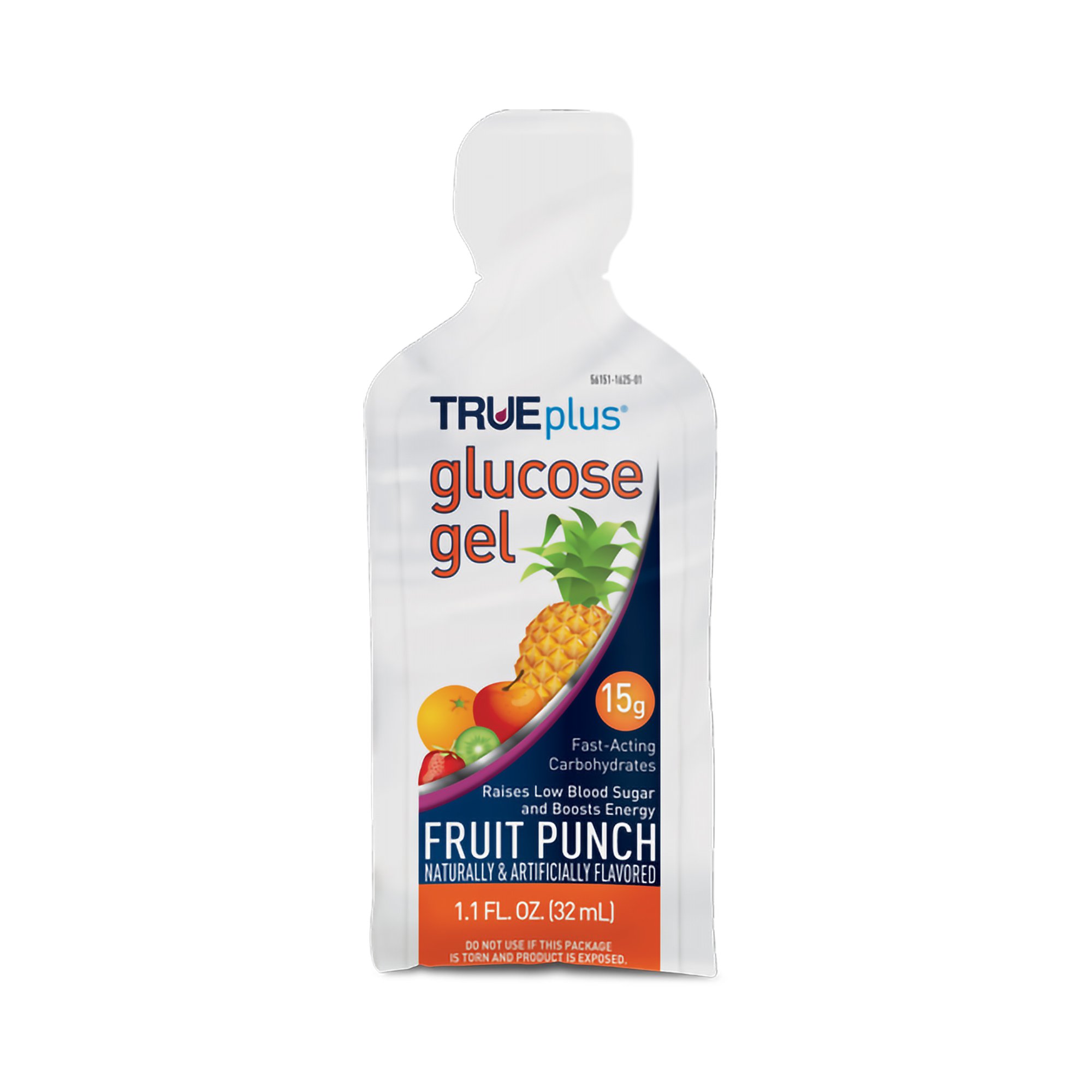TRUEplus Fruit Punch Glucose Gel, 1.1-ounce Pouch MK 1144780