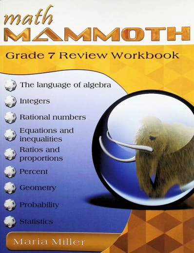 Math Mammoth Review Workbook - Grade 7 (2025)