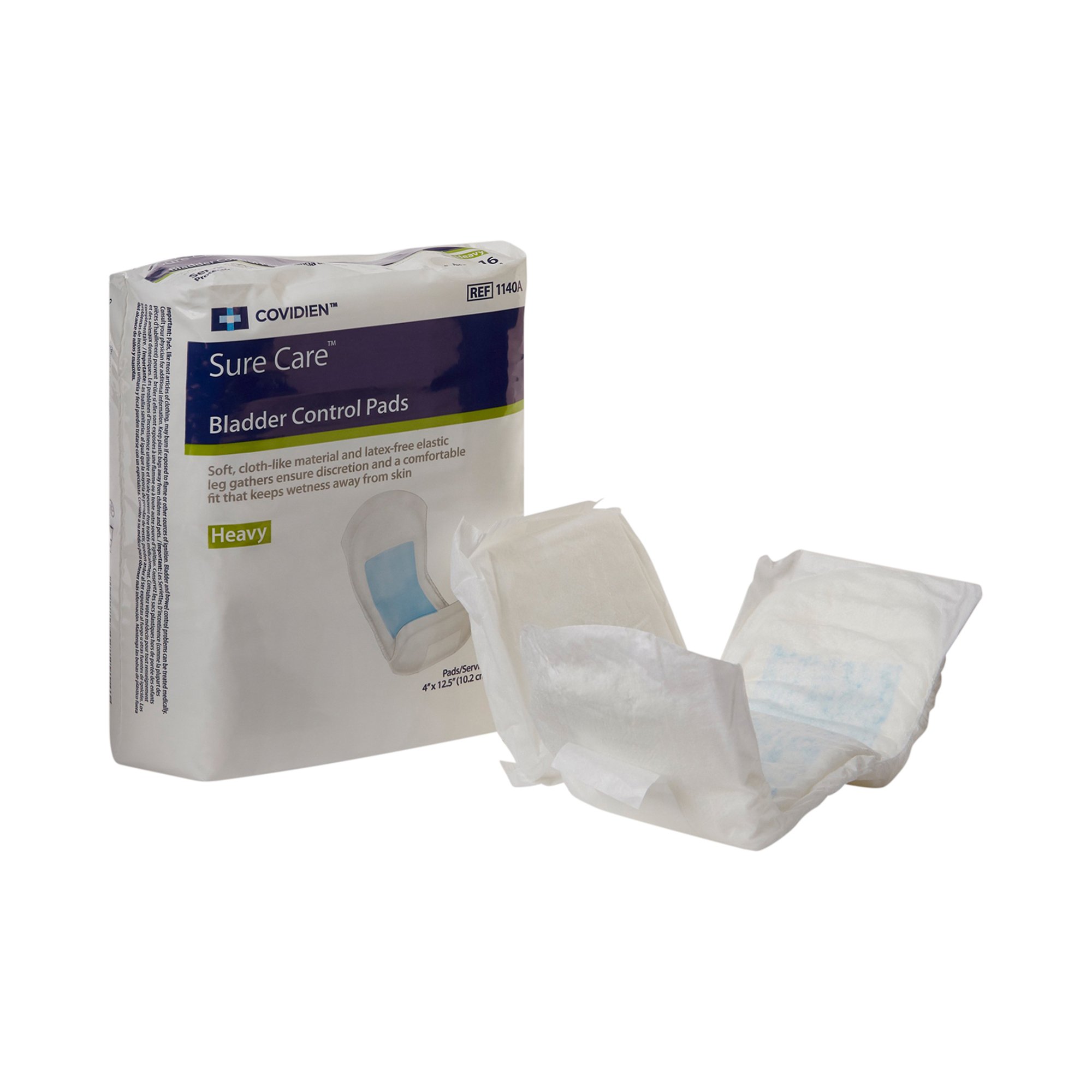 Sure Care Bladder Control Pads, Heavy Absorbency, 4 x 12.5 Inch MK 731672