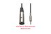Audio Cable XLR3 Male to 3.5mm Stereo TRS Male, Balanced Audio, Black , 6Ft