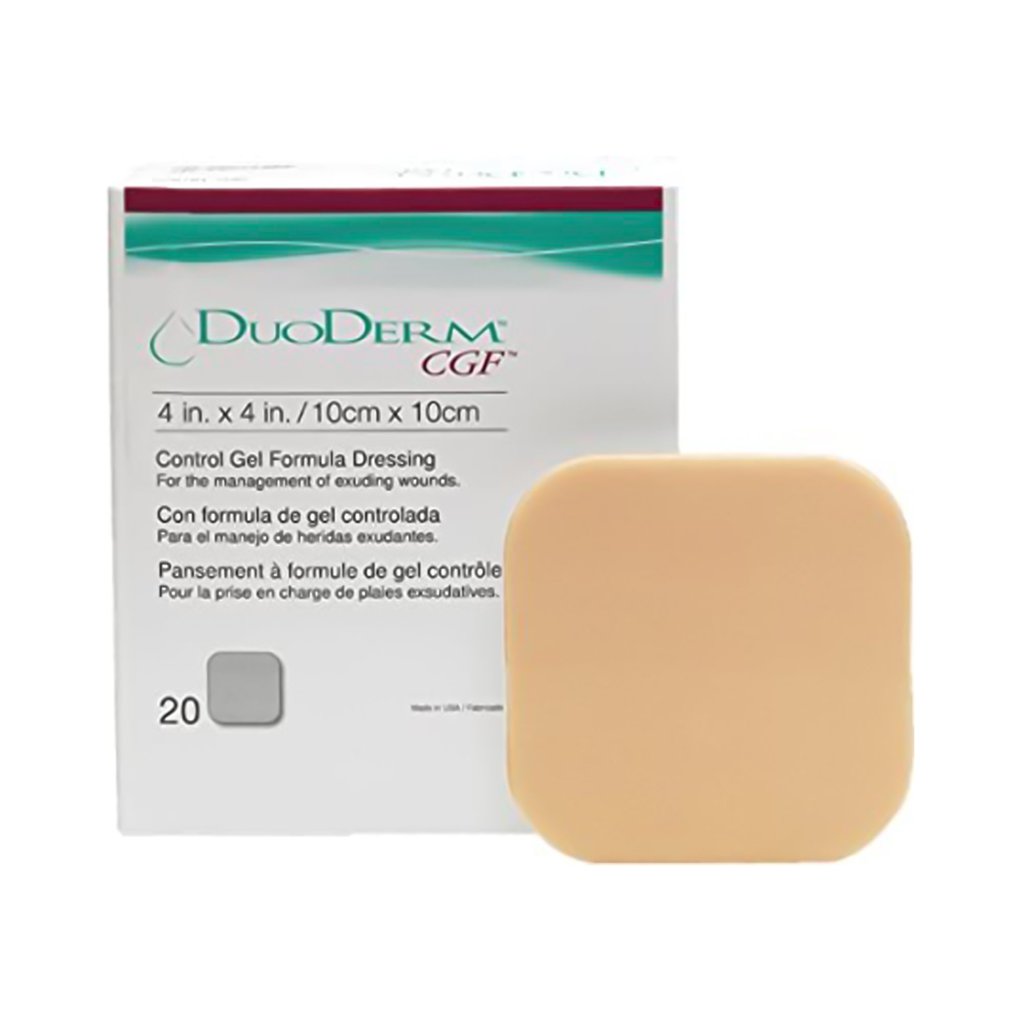 DuoDerm CGF Hydrocolloid Dressing, 4 x 4 Inch MK 192068
