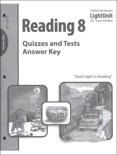 Christian Light Where Roads Diverge Reading 801-805 Quiz & Test Answer Key Sunrise 2nd edition