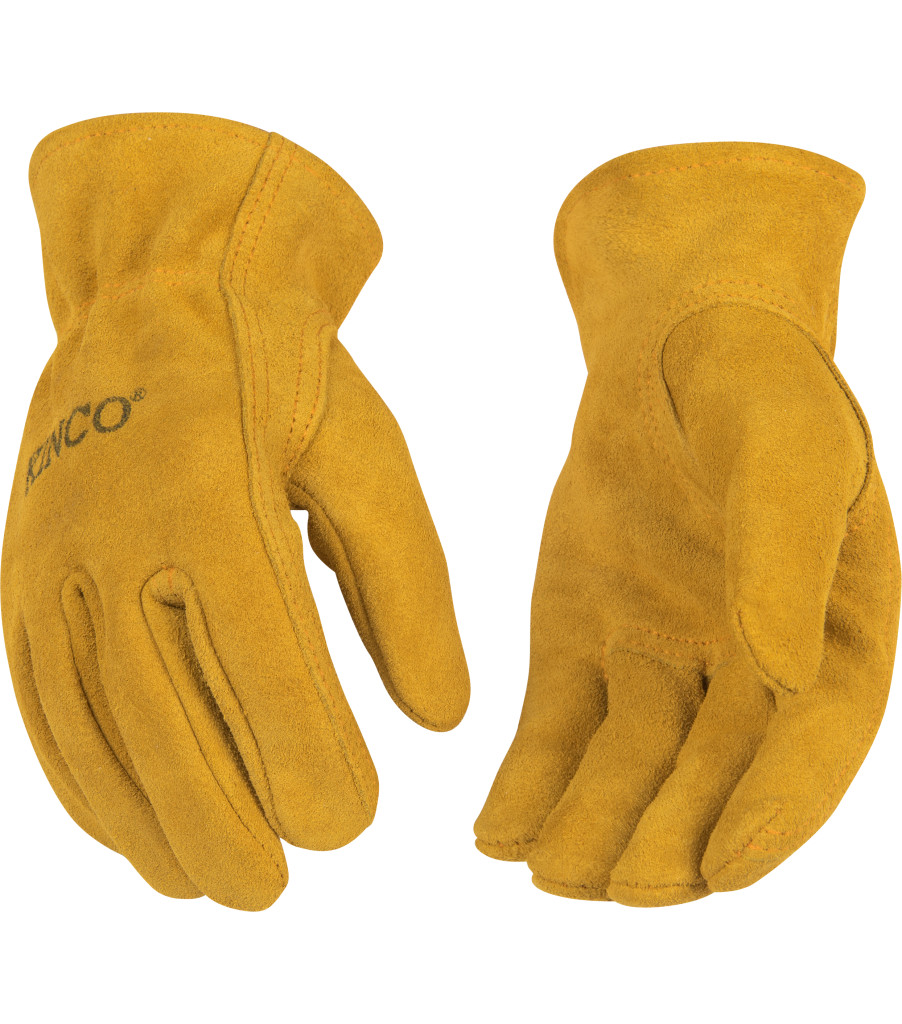 Kids' Suede Cowhide Driver, Golden, large image number 2