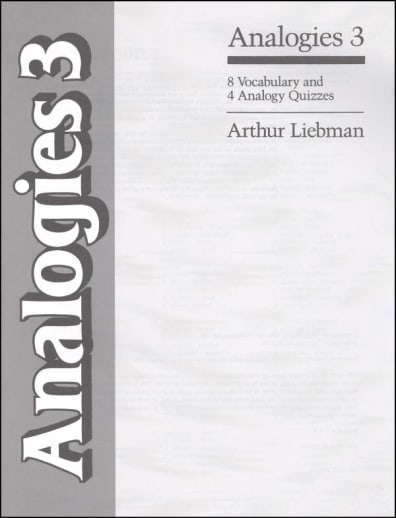 Analogies 3 Analogy and Vocab Quizzes