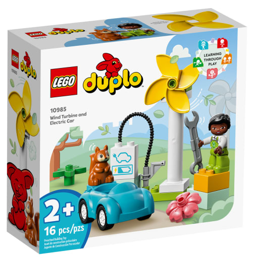 LEGO DUPLO Town Wind Turbine and Electric Car (10985)