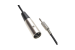 Audio Cable XLR3 Male to 3.5mm Mono Male, Black, 25Ft