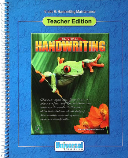 Universal Handwriting: Handwriting Maintenance Teacher Edition