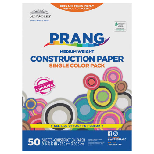 Prang Construction Paper Raspberry 9"x12"