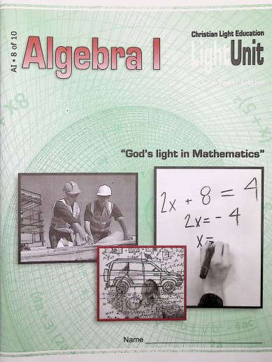 Algebra I LightUnit 8 Sunrise Edition