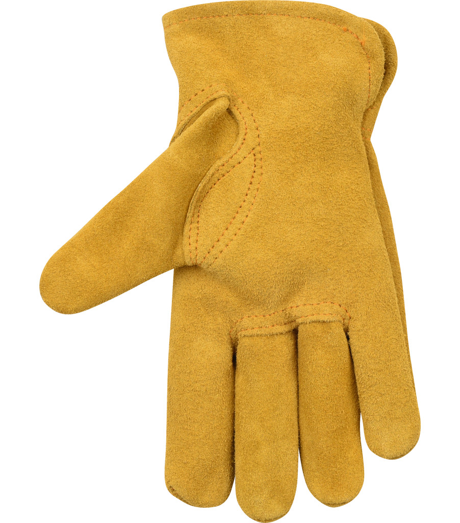 Kids' Suede Cowhide Driver, Golden, large image number 1