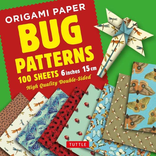 Origami Paper 100 Sheets Bug Patterns 6"