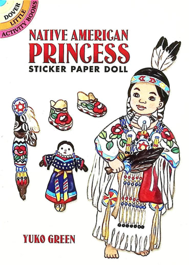 Native American Princess Sticker Paper Doll